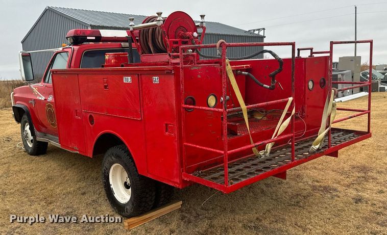 image for item DX3737 1985 Chevrolet K30 brush fire truck