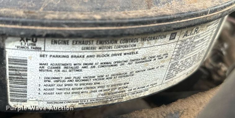 image for item DX3737 1985 Chevrolet K30 brush fire truck