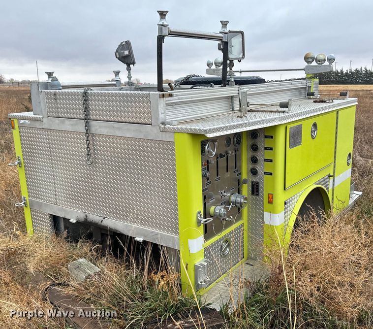 image for item DX3741 Emergency One fire truck pumper bed