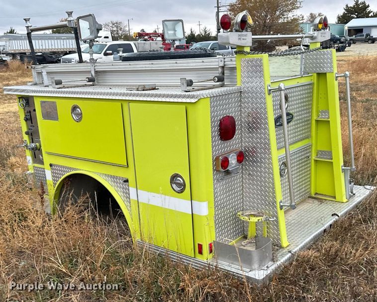 image for item DX3741 Emergency One fire truck pumper bed