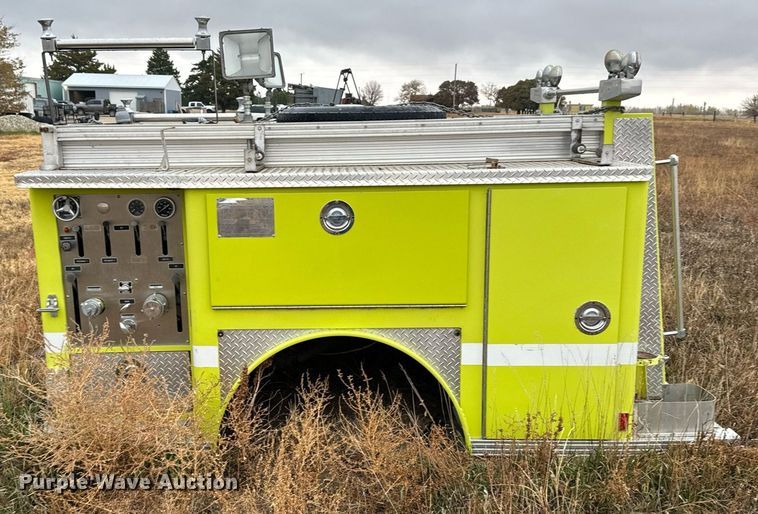 image for item DX3741 Emergency One fire truck pumper bed