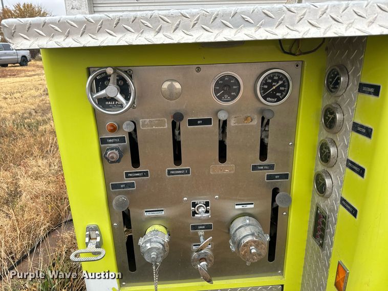 image for item DX3741 Emergency One fire truck pumper bed