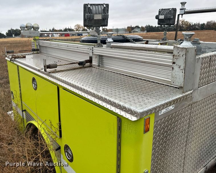 image for item DX3741 Emergency One fire truck pumper bed