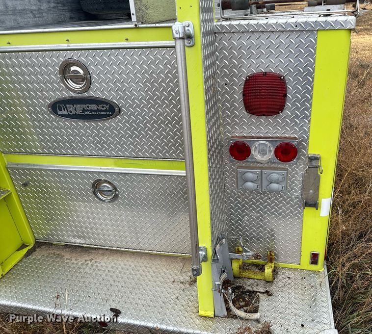 image for item DX3741 Emergency One fire truck pumper bed