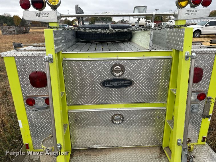 image for item DX3741 Emergency One fire truck pumper bed