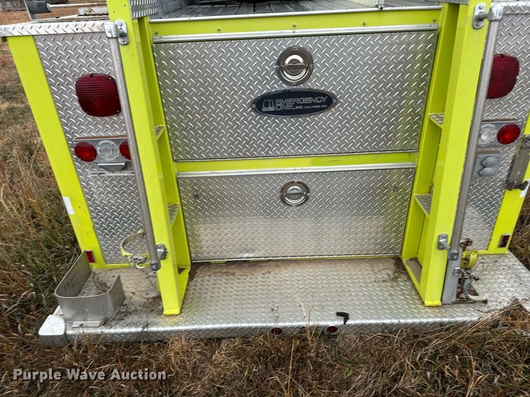 image for item DX3741 Emergency One fire truck pumper bed