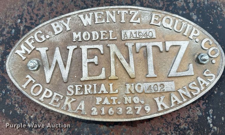 image for item DX3746 Wentz AA1940 V-plow