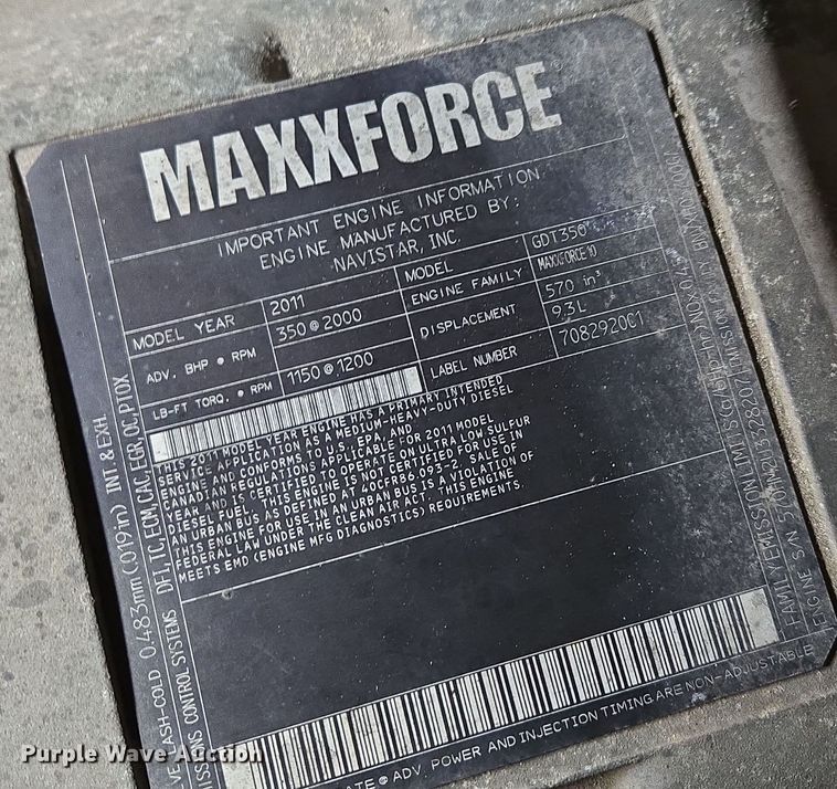 image for item EE8699 2012 International 7500 dump truck