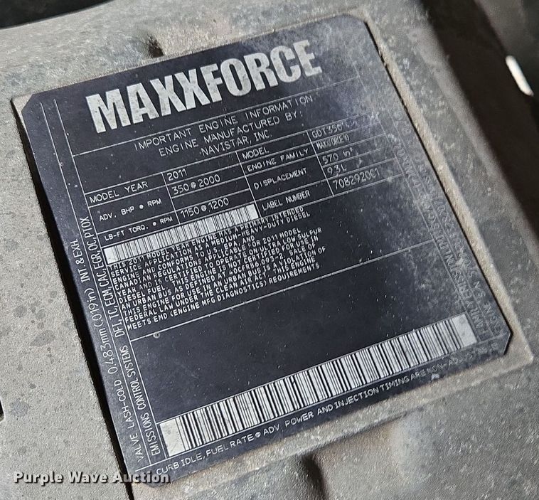 image for item EE8699 2012 International 7500 dump truck