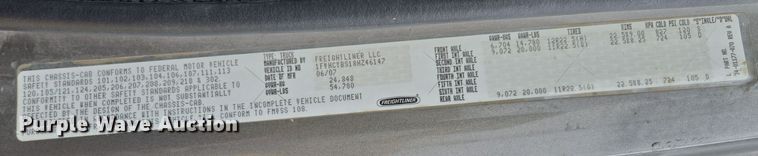 image for item EE8715 2008 Freightliner  Business Class M2 dump truck