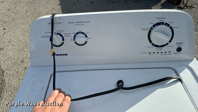 image for item EG6891 Amana NTW4516FW4 washing machine