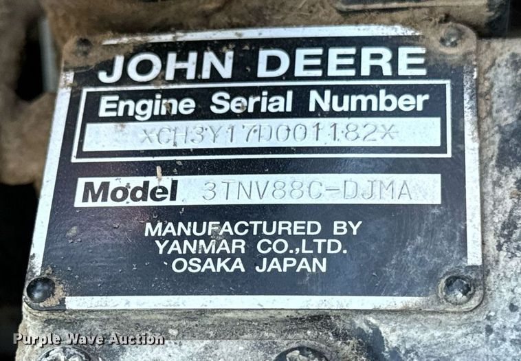 image for item EG6901 2014 John Deere 1580 lawn mower