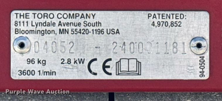 image for item EG6909 Toro Greensmaster 1000 reel mower