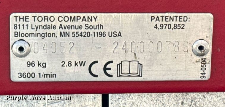 image for item EG6910 Toro Greensmaster 1000 reel mower