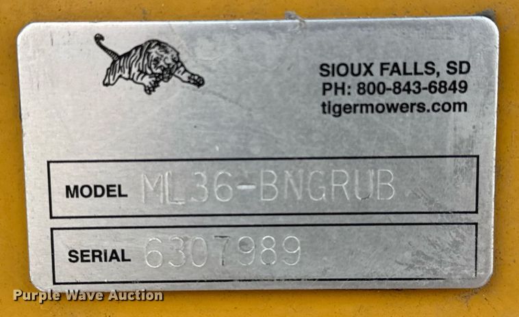 image for item EJ3157 Tiger ML36-BNGRUB side boom mulching head