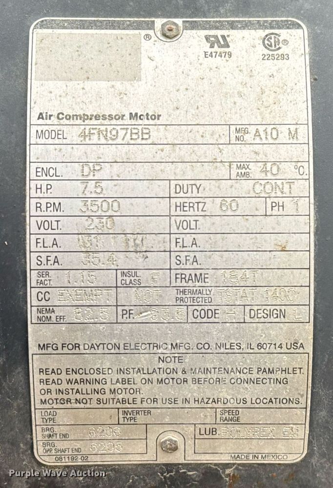 image for item EJ3168 Air compressor