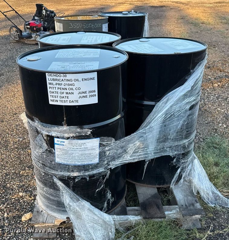 image for item EJ3181 (5) 55 gallon drums 