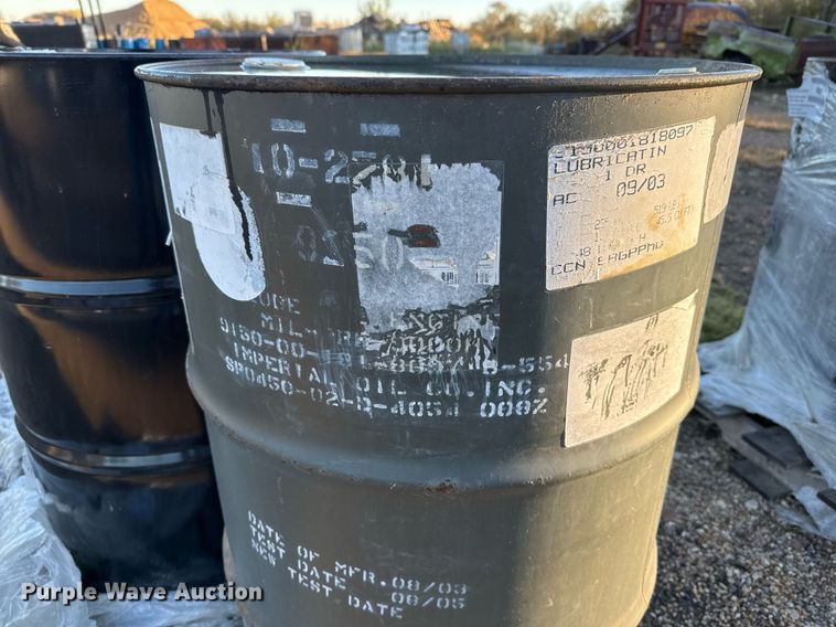 image for item EJ3181 (5) 55 gallon drums 