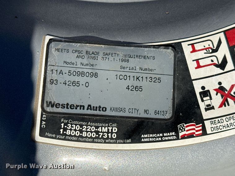 image for item EJ3188 Lawn equipment 