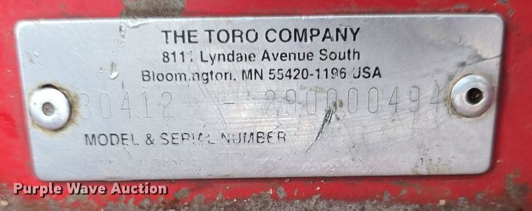 image for item EK2365 Toro Groundmaster 4000D lawn mower