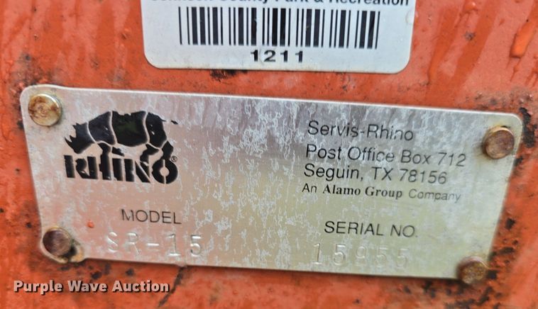 image for item EK2371 Rhino SR15 batwing rotary mower