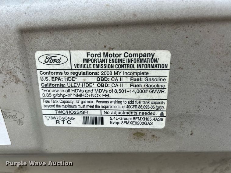 image for item EK3678 2008 Ford E350 Super Duty shuttle bus