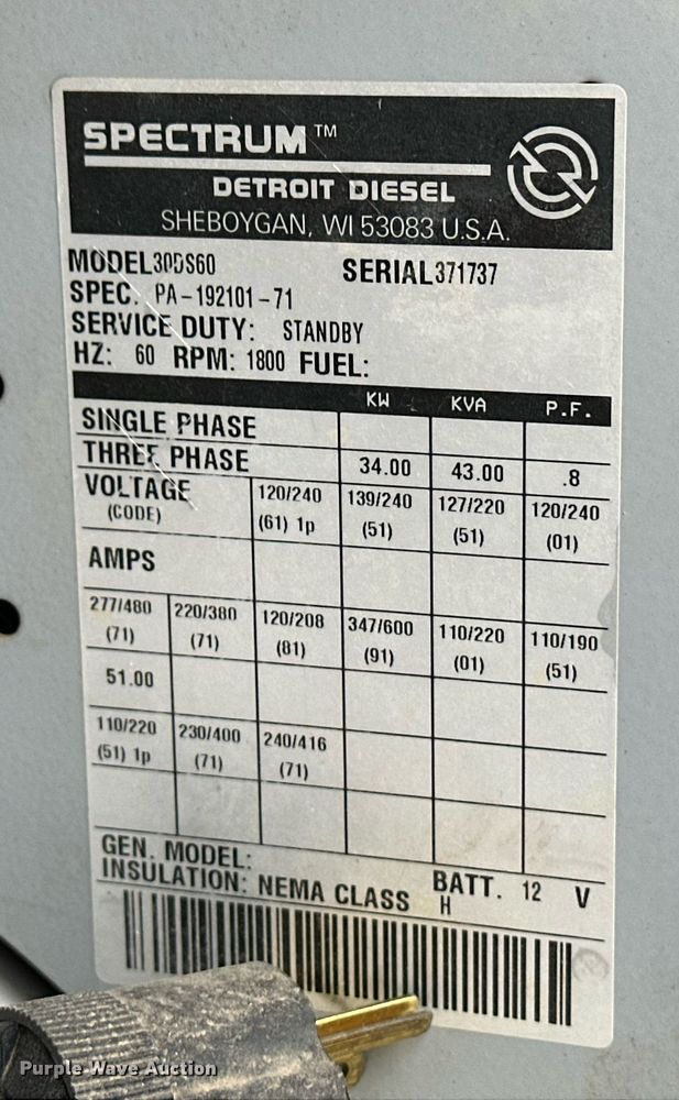 image for item ER8223 Spectrum 30DS60 generator