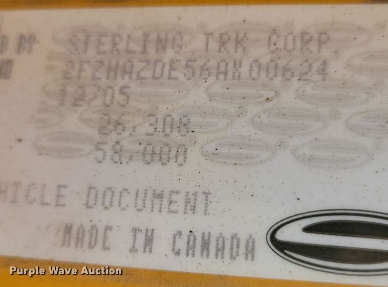 image for item JH9939 2006 Sterling L-Line dump truck