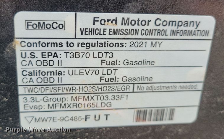 image for item JH9956 2021 Ford Explorer Police Interceptor SUV