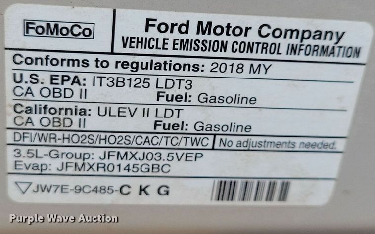 image for item JO9312 2018 Ford Explorer Police Interceptor SUV