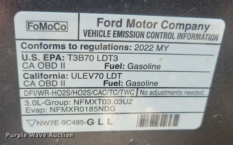 image for item JO9327 2022 Ford Explorer Police Interceptor SUV