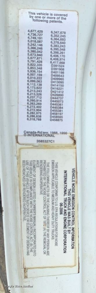 image for item JT9662 2007 International  7400 dump truck