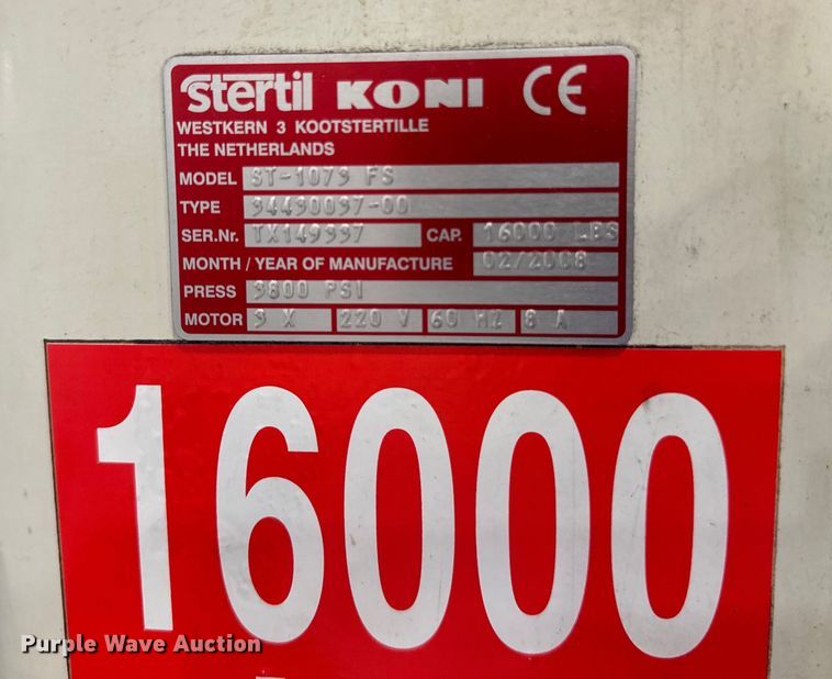 image for item LR9435 Stertil Koni four post lift