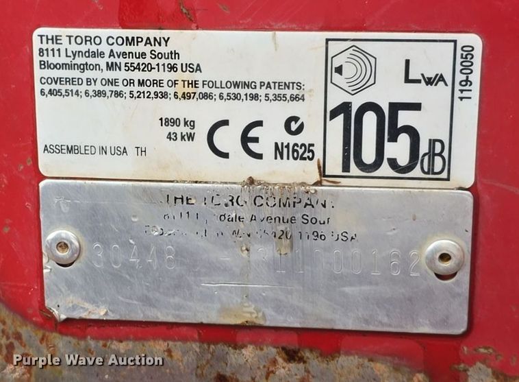 image for item LW9966 Toro Groundsmaster 4000-D lawn mower