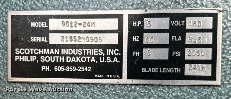 image for item MS9885 Scotchman 9012-24M ironworker