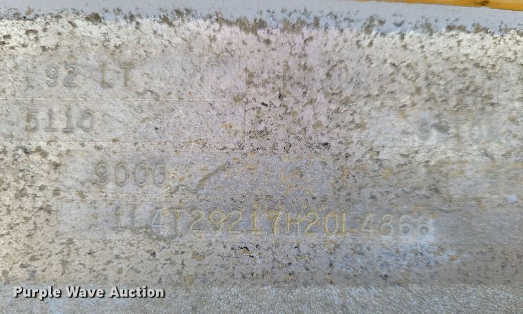 image for item OH9337 1987 LKI 92LT equipment trailer