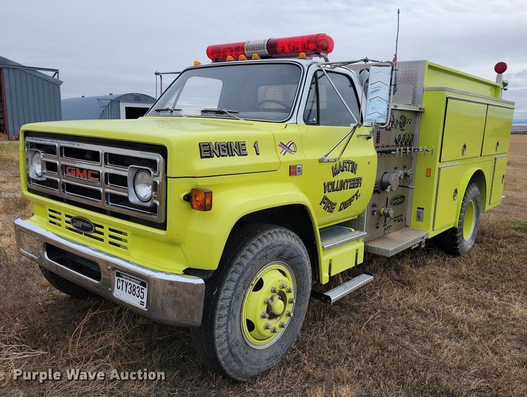 image for item OH9347 1986 GMC C7000 pumper fire truck