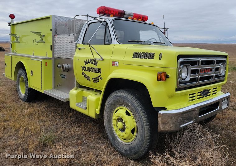 image for item OH9347 1986 GMC C7000 pumper fire truck