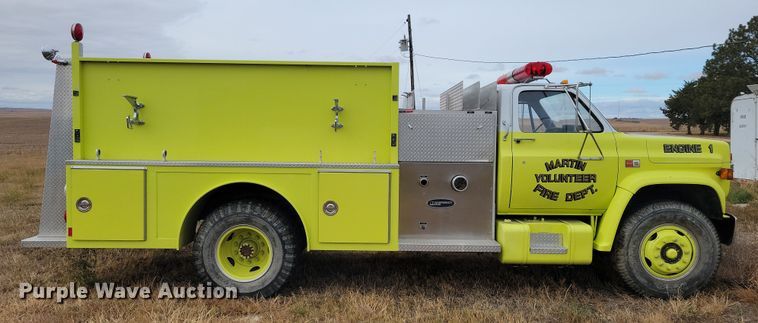 image for item OH9347 1986 GMC C7000 pumper fire truck