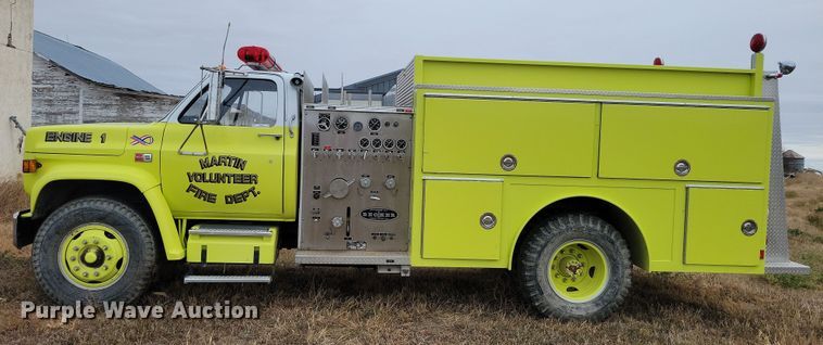 image for item OH9347 1986 GMC C7000 pumper fire truck