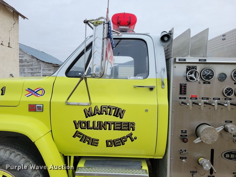 image for item OH9347 1986 GMC C7000 pumper fire truck