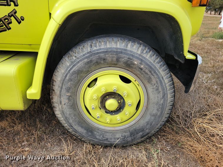 image for item OH9347 1986 GMC C7000 pumper fire truck