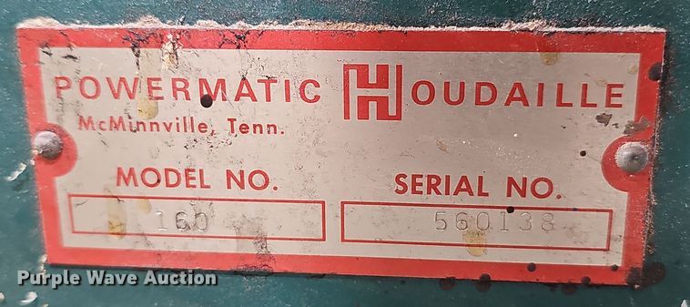 image for item OJ9021 Powermatic  160 wood planer 