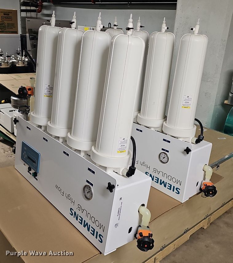 image for item OJ9053 (2) Siemens Modulab deionized water treatment system