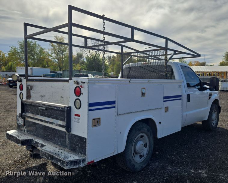 image for item DT7001 2008 Ford F250 Super Duty XL utility bed pickup truck