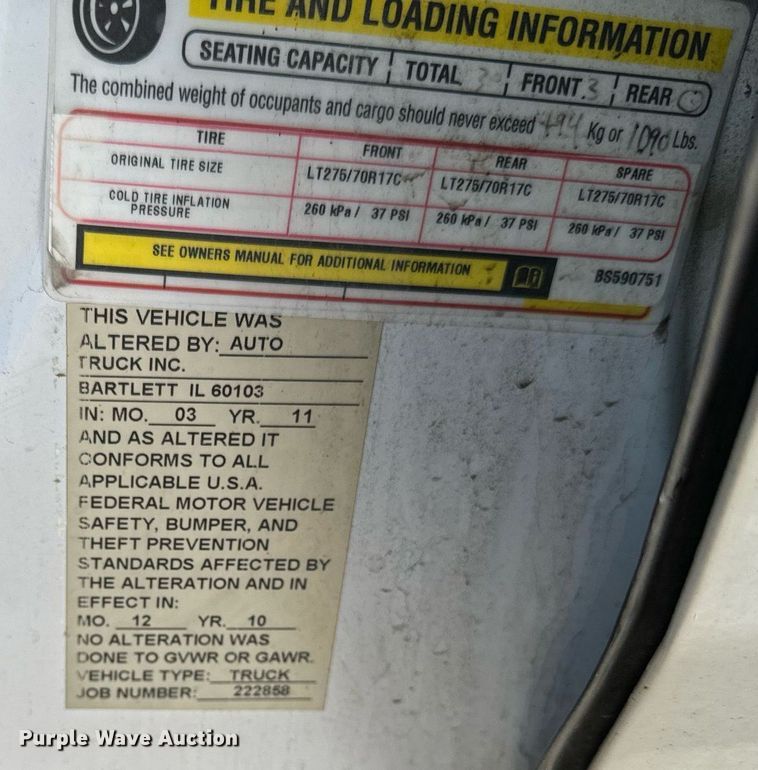 image for item DW2399 2011 Dodge Ram 1500 Quad Cab pickup truck