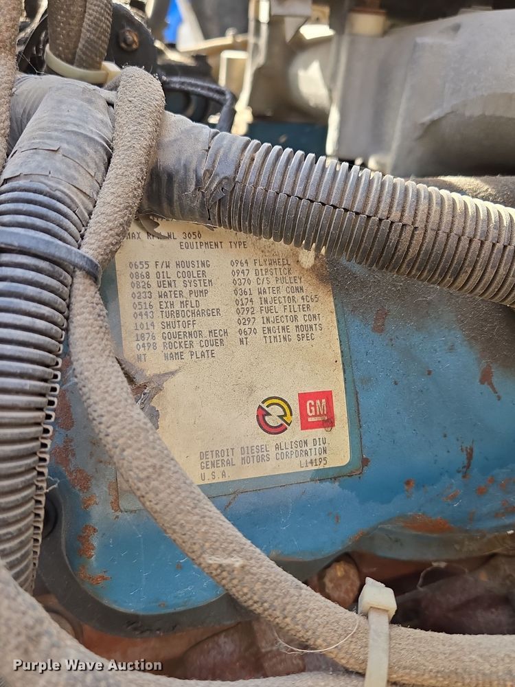 image for item EE8691 1985 GMC  7000 pumper fire truck