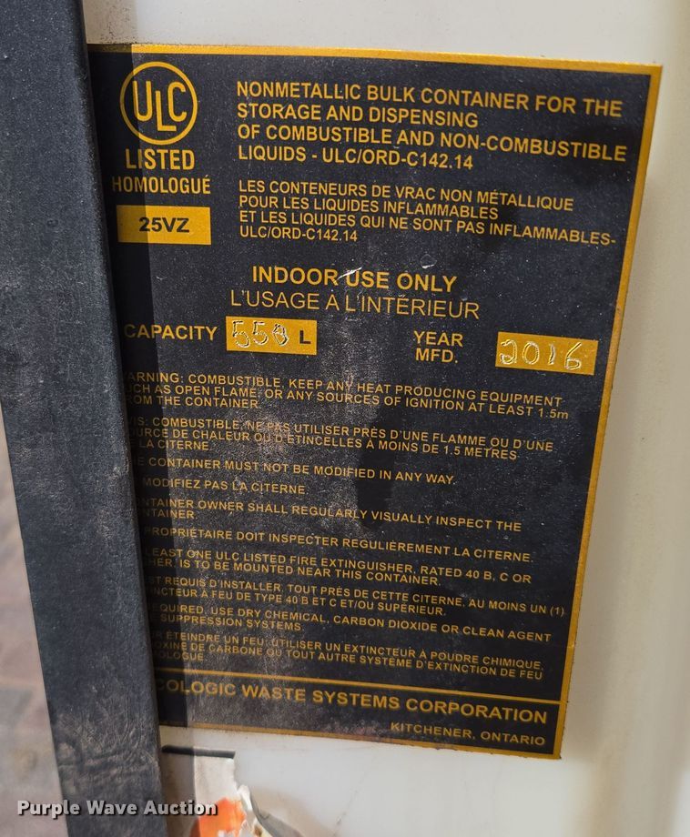 image for item EE8728 Bulk oil tank 