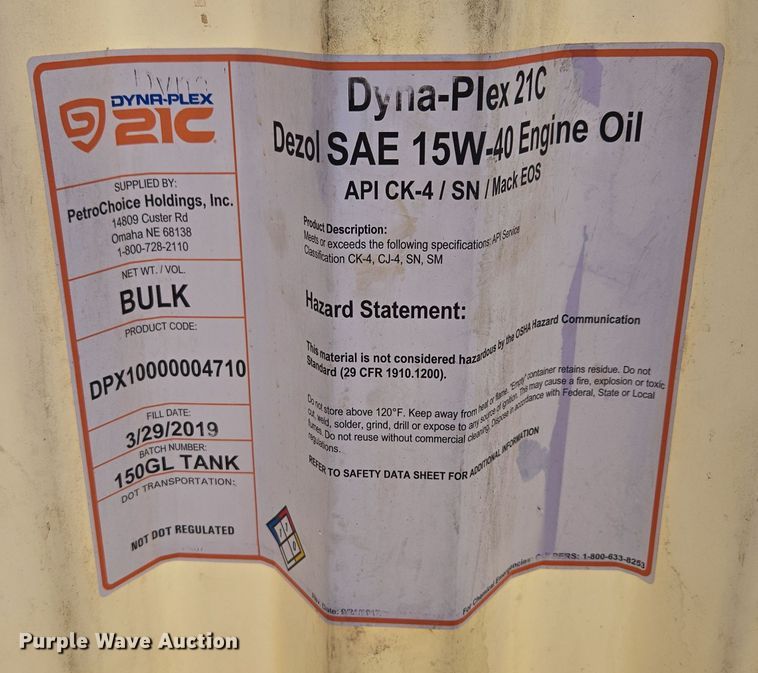 image for item EE8730 Bulk oil tank 