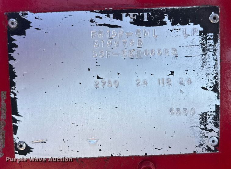 image for item EG2224 Tailift FG15P forklift